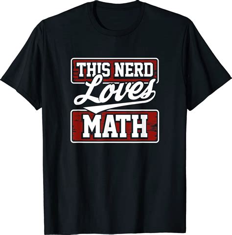 This Nerd Loves Math Funny Mathematics Saying T Shirt