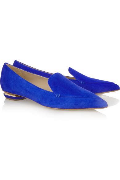 Nicholas Kirkwood Suede Point Toe Flats Net A Portercom