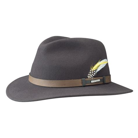 Chapeau Feutre De Laine Marron Stetson Traveller Vitafelt