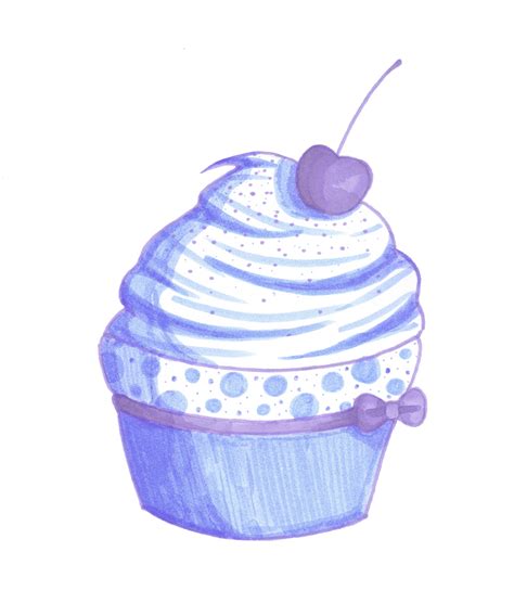 Purple Cupcake Doodle By Yfnhsm On Deviantart