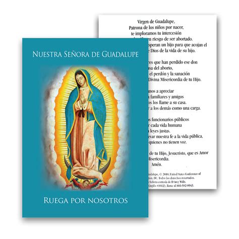 Oración A Nuestra Señora De Guadalupe Prayer To Our Lady Of Guadalupe