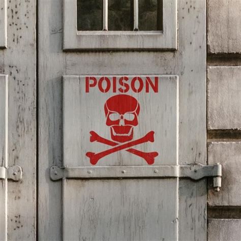 Poison Sign And Symbol Stencil Safety Stencils Industrial Stencils