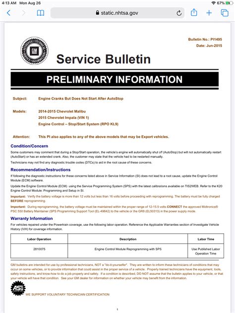 Auto stop problems, Battery voltage issues, car sometimes shuts off