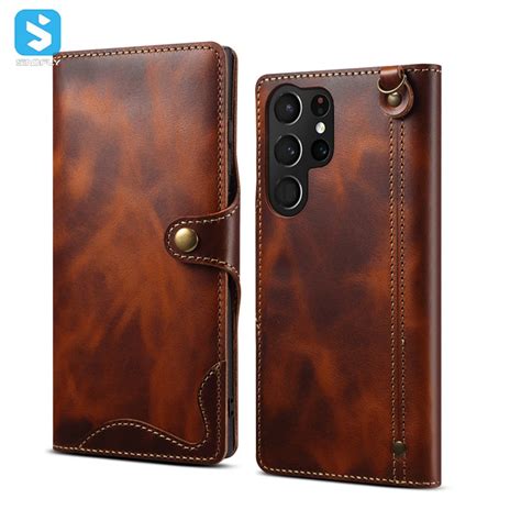 Genuine Leather Case For Samsung Galaxy S22 Ultra