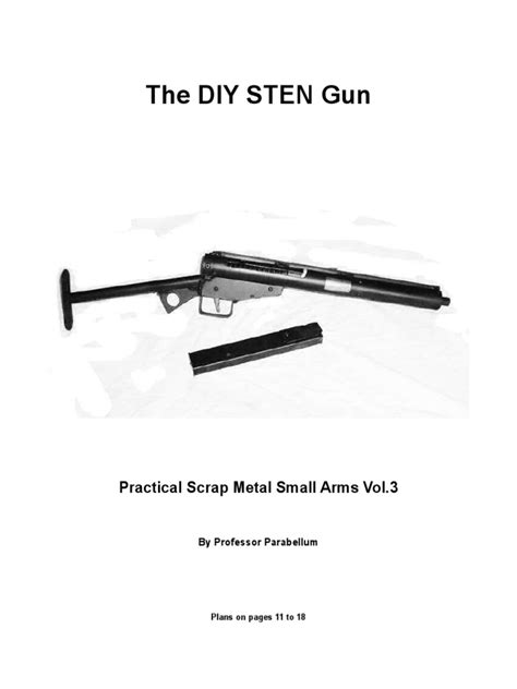 The Diy Sten Gun Drill Metalworking