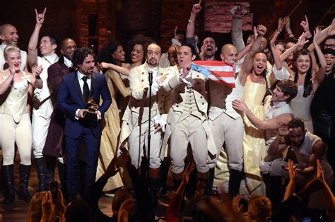 The Cast Of Hamilton Performs And Wins Best Musical Theatre Album At
