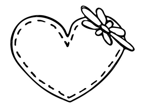 Premium Vector Simple Hand Drawn Heart Illustration Cute Valentines
