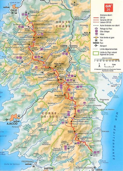 Gr 20 Korsika Höhen Und Fernwanderwege