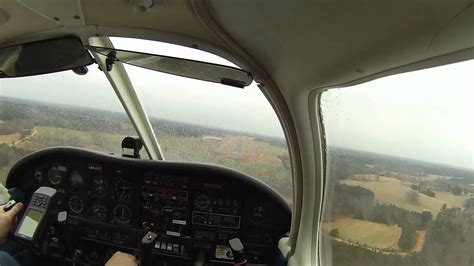 Piper Pa28 180 Landing At Khnz In Light Rain Youtube