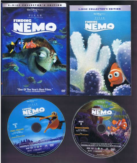 Disney Pixar Finding Nemo 2 Disc Set Dvd Polished Discs Very Good Box Book Ebay