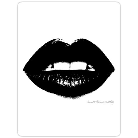 Black Lips Stickers By Romanticdesigns Redbubble