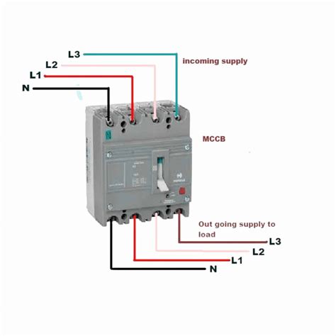 3 Pole Circuit Breaker Wiring Diagram Mcb Connection Voltage Lab