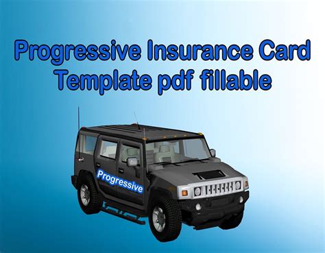 Pdf Progressive Insurance Card Template Pdf Fillable 2023
