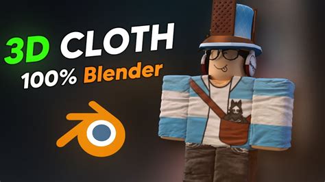 How To Make A Roblox 3d Cloth Only Using Blender Youtube