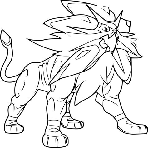 Coloriage gratuit du pokemon légendaire necrozma de la septième génération à imprimer et à colorier. Coloriage Solgaleo Pokemon Imprimer Avec Coloriage Pokemon ...