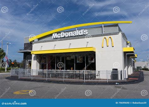Mcdonald S Fast Food Restaurant Editorial Image Image Of Canteen