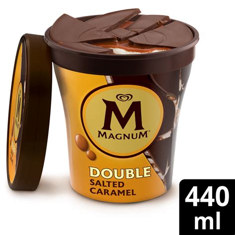 Magnum Double Salted Caramel Ice Cream Tub 440ml Magnum Ice Cream