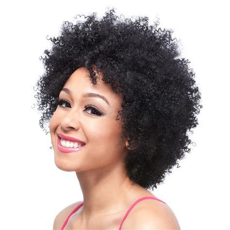 Afro Curl Wig Human Hair Wig Its A Wig Cap Weave 18986