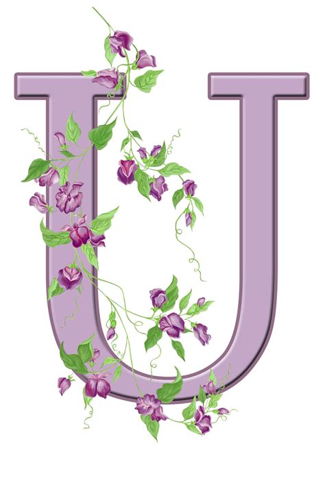 Letter U Floral Initial Free Stock Photo Public Domain Pictures