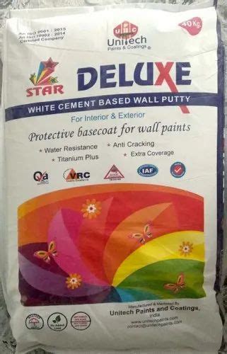 Deluxe White Cement Based Wall Putty 40 Kg At Rs 750bag In Jhansi
