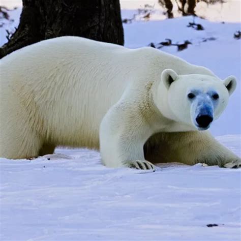 Photo Of An Upright Polar Bear With A Kalashnikov Stable Diffusion