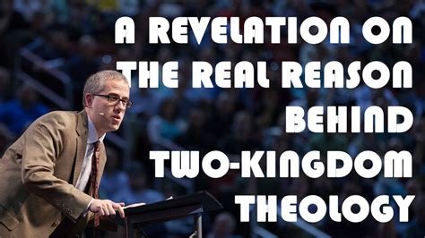 A Revelation On The Real Reason Behind Two Kingdom Theology — Lambs Reign