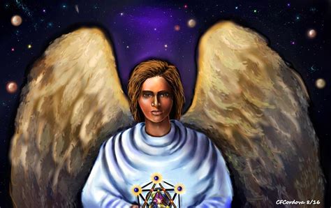 Archangel Metatron Digital Art By Carmen Cordova Pixels