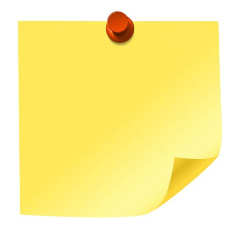 Yellow Sticky Note Png Image Png All