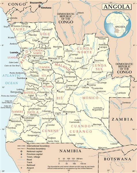 9697 bytes (9.47 kb), map dimensions: Angola Administrative Map