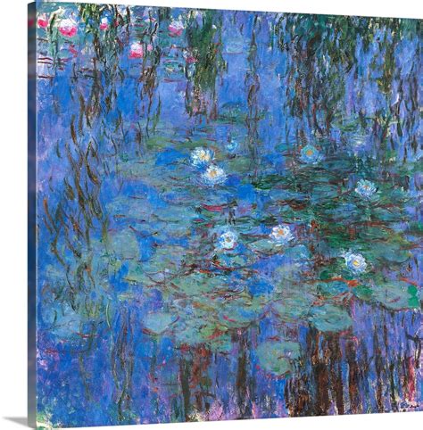 Blue Water Lilies By Claude Monet 1916 1919 Musee Dorsay Paris