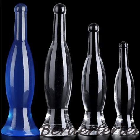 soft silicone wine bottle butt plug huge anal dildo huge bowling ball sex toys 16 89 picclick