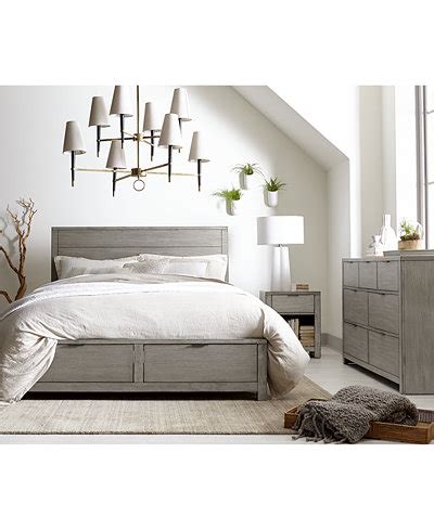 All bedroom bedroom sets beds & headboards dressers & chests nightstands. Tribeca Grey Storage Platform Bedroom Furniture Collection ...