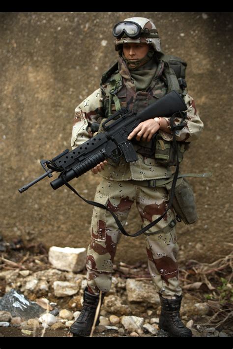 Us Army Infantry Desert Storm Just Put This Figure Toget Flickr