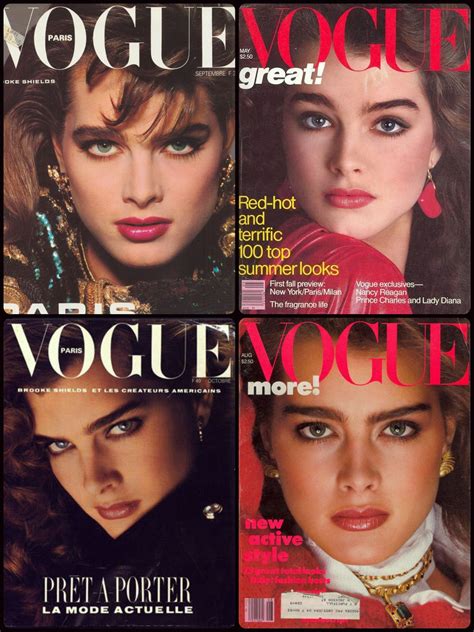 Brookeshields Vogue Magazine Covers 80s 90s Brooke Shields Lady