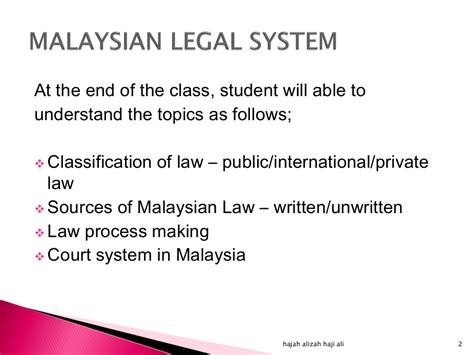 The development of malaysia law by irwan john imbayan 7496 views. Malaysian legal system