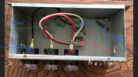 Electrical Wire A 30a15a30a Fuse Box To A 4 Wire 120v240v Oven