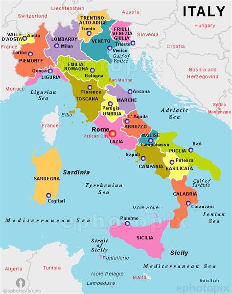Italy States Map Mappa Dellitalia Voglia Di Viaggiare Viaggi