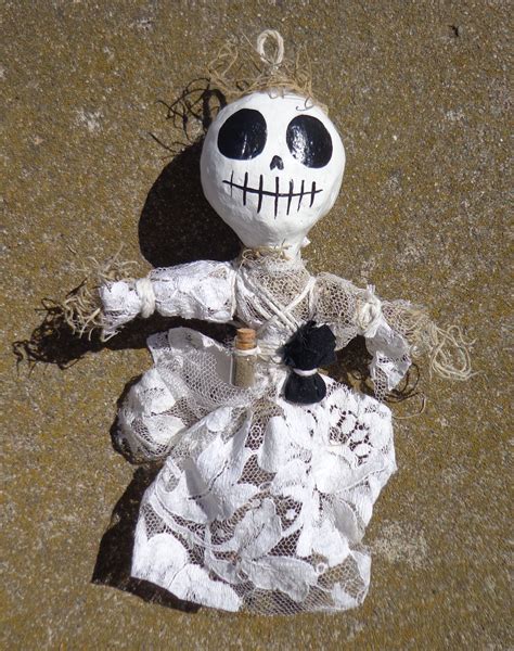Bonehead Voodoo Doll Ornament Good Luck Charm By Mary Anne The