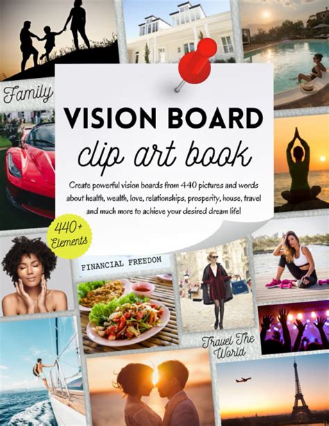 Buy Vision Board Clip Art Book Turn Dreams Into Goals And Visions Into