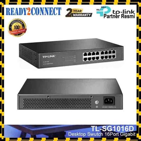 Promo Tp Link Tl Sg1016d 16 Port Gigabit Desktoprackmount Switch