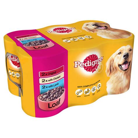 Pedigree also got a 01 out of 5 ratings on the (7) all about dog food. PEDIGREE Dog Tins Mixed Selection in Loaf 6 x 400g | Dog ...