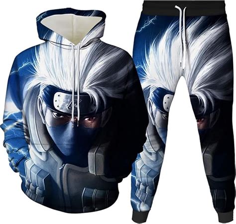 Zosuo 3d Printing Naruto Anime Hatake Kakashi Tracksuit Sets