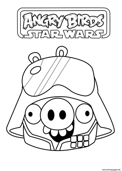 147 star wars printable coloring pages for kids. Angry Birds Star Wars Pig Stormtrooper Soldier Coloring ...