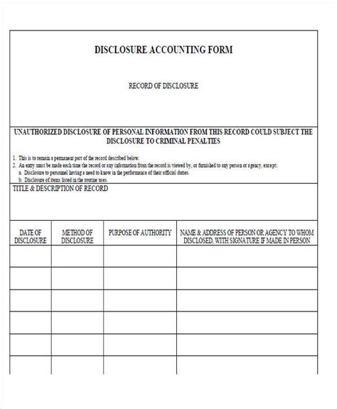 Free 28 Printable Accounting Forms In Pdf Ms Word