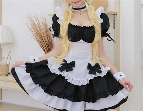 Sexy Cosplay Maid Kostüm Anime Frauen Französisch Maid Outfit Etsy