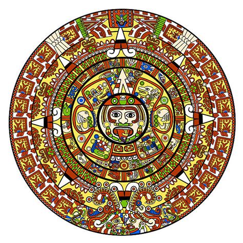 Mayan Calendar Symbol Stock Photos Pictures And Royalty Free Images Istock