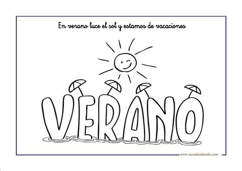 Dibujos Para Colorear Verano