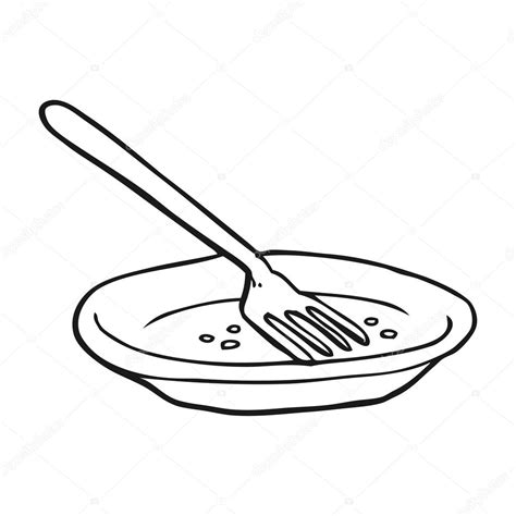 Freehand Drawn Cartoon Empty Plate — Stock Vector © Lineartestpilot