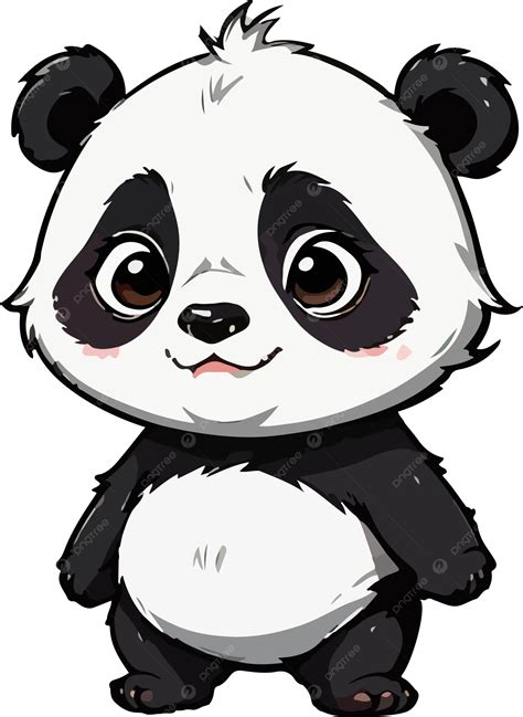 Cute Panda Cartoon Character Panda Cartoon Animal Png Transparent