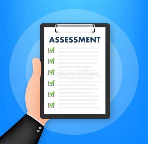Clipboard Checklist With Assessment Assessment Of Users Experience Of